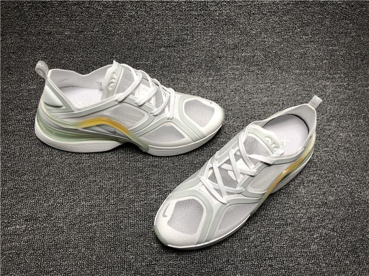 2021 Nike Air Max 270 Grey White Yellow Shoes For Women